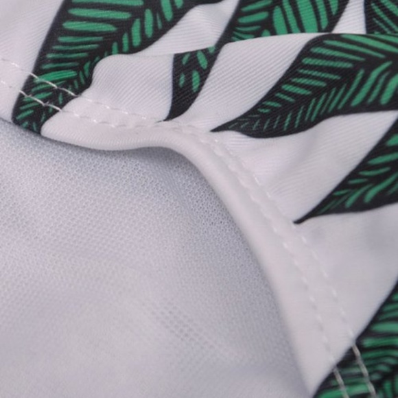 PLUNGE NECK TROPICAL SWIMSUIT - Picture 5 of 12